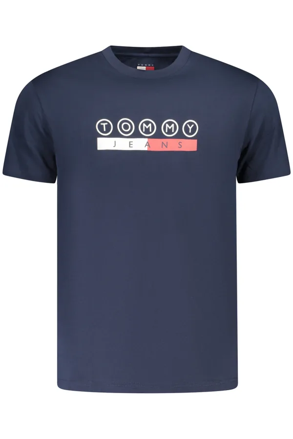 TOMMY HILFIGER PÁNSKÉ TRIČKO S KRÁTKÝM RUKÁVEM MODRÉ