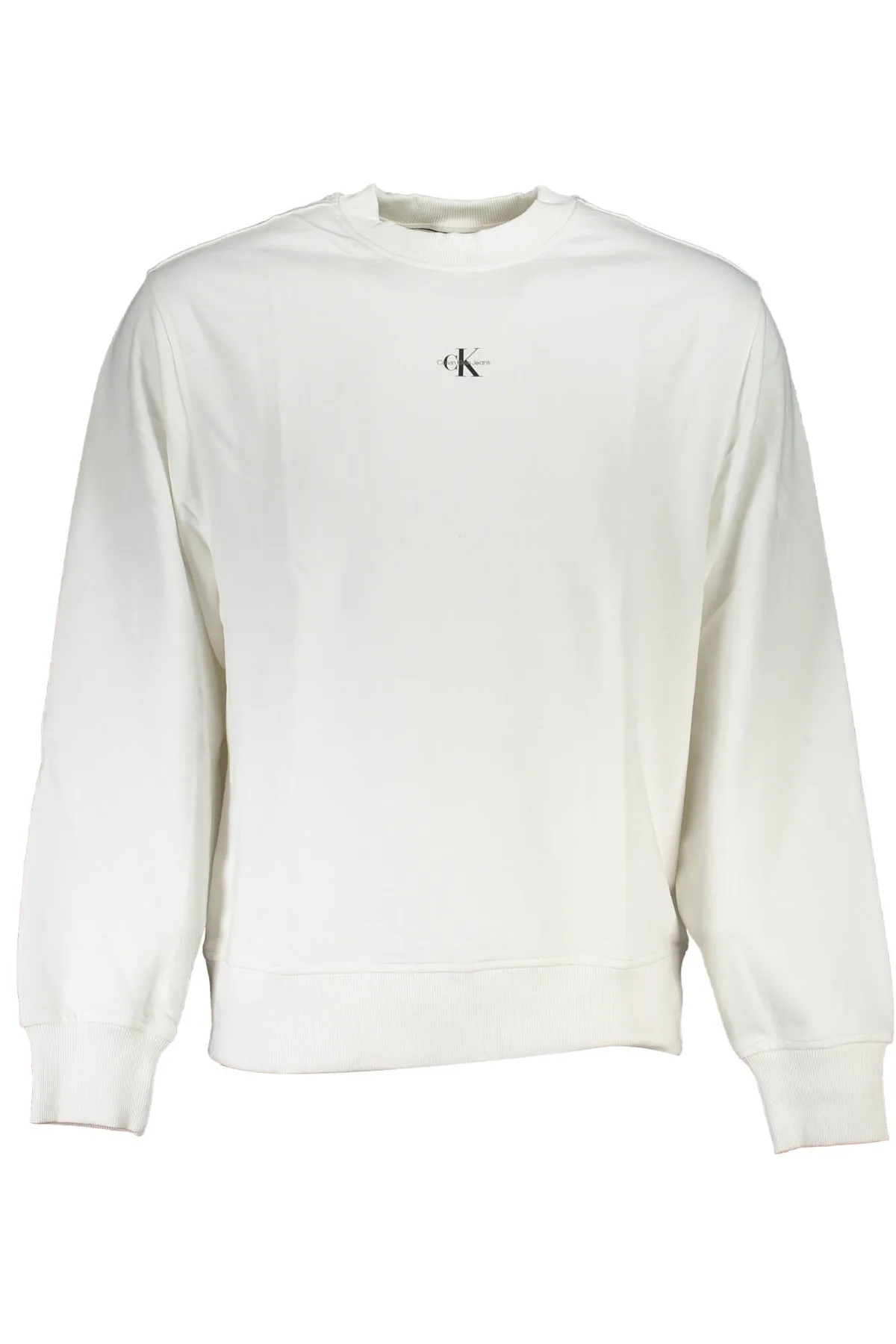 CALVIN KLEIN PÁNSKÁ MIKINA BEZ ZIPU BÍLÁ