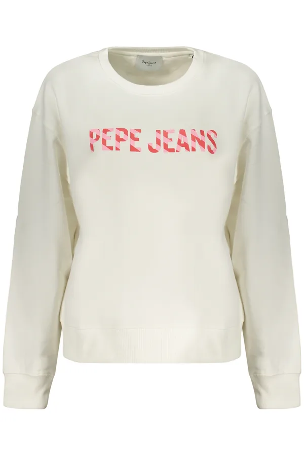 PEPE JEANS DÁMSKÁ MIKINA BEZ ZIPU BÍLÁ