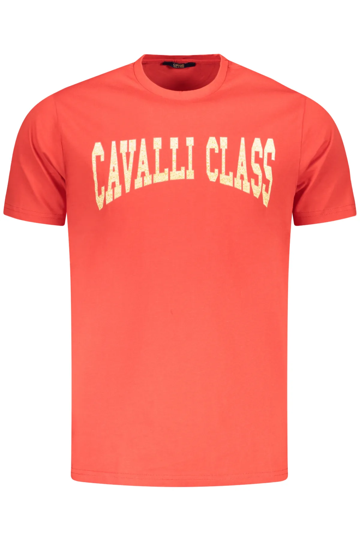 CAVALLI CLASS PÁNSKÉ TRIČKO S KRÁTKÝM RUKÁVEM ČERVENÉ