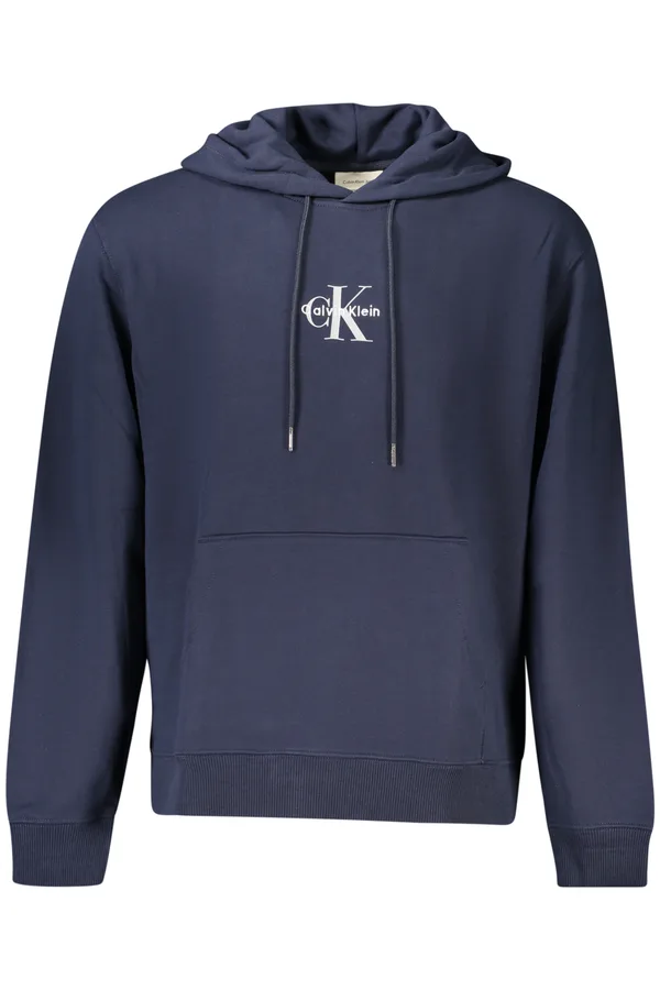 CALVIN KLEIN PÁNSKÁ MIKINA BEZ ZIPU MODRÁ